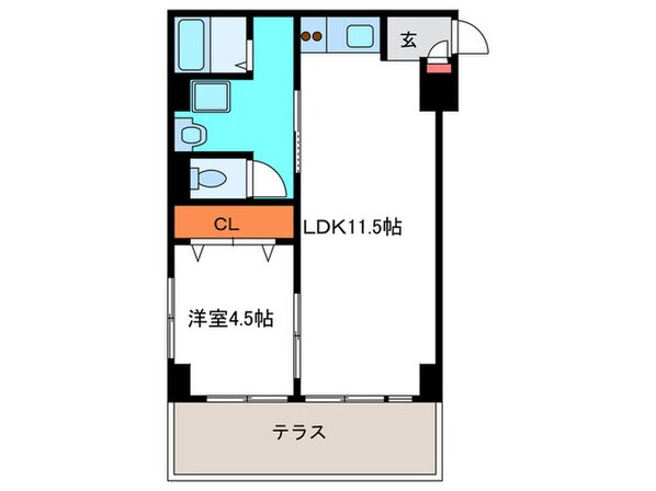 サンテラス中川の物件間取画像